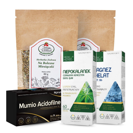 Zestaw WSPARCIE NA KOMFORT W CZASIE MIESIĄCZKI