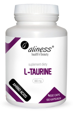 L-Taurine 800 mg, 100 kaps. vege - Aliness