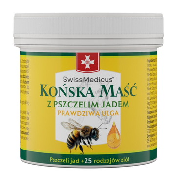 Końska maść z pszczelim jadem, 150 ml - SwissMedicus