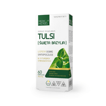 Tulsi (Święta Bazylia) 450 mg, 60 kaps. - Medica Herbs
