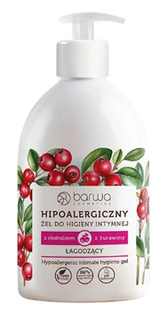 Hipoalergiczny żel do higieny intymnej z żurawiną, 500 ml - Barwa Cosmetics