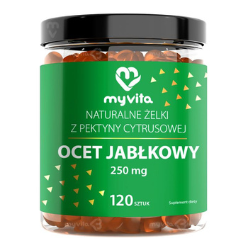 Naturalne Żelki - Ocet Jabłkowy, 120 szt. - MyVita