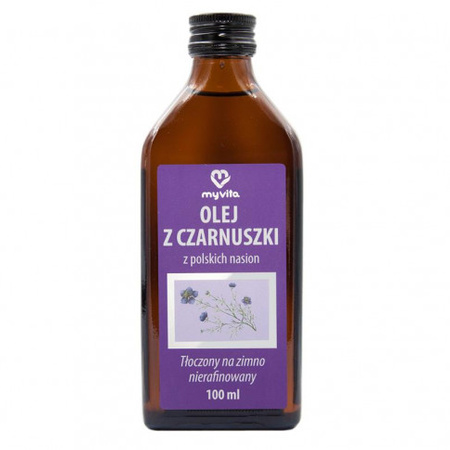 Olej z czarnuszki tłoczony na zimno, 100 ml - MyVita