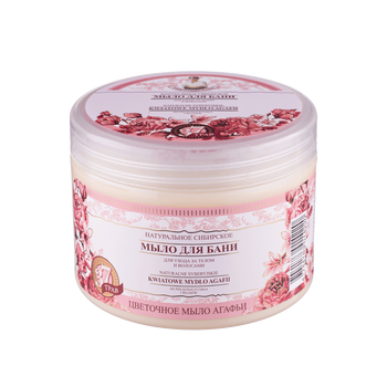 Kwiatowe mydło do pielęgnacji ciała i włosów, 500 ml - Babuszka Agafia