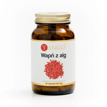 Wapń z Alg Czerwonych, 90 kaps. vege - Yango