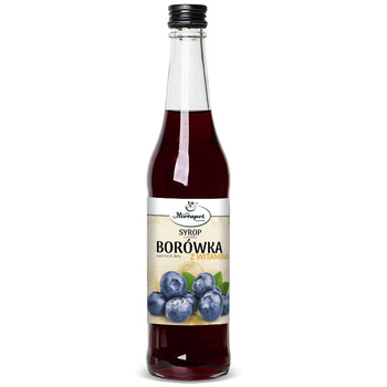 Syrop o smaku Borówki, z Witaminą C, 480 ml - Herbapol