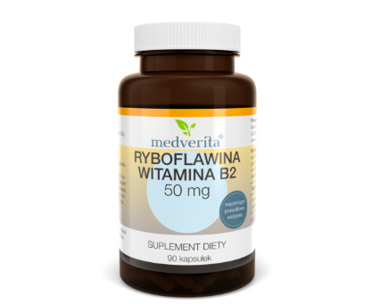 Ryboflawina Witamina B2 50 mg, 90 kaps. - Medverita