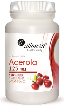 Acerola 125mg 120 tabletek NATURALNA WITAMINA C