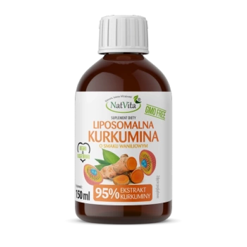 Liposomalna kurkumina wzbogacona witaminą C, 150 ml - NatVita