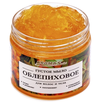 Gęste mydło do włosów i ciała - rokitnik, 250 g - Saules Sapnis