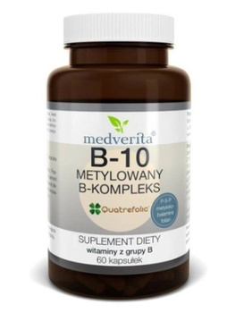 B-10 metylowany B-kompleks, 60 kaps. - Medverita