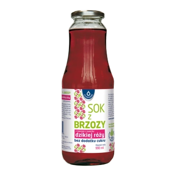 Sok z brzozy z naparem z owoców dzikiej róży, 990 ml - Oleofarm