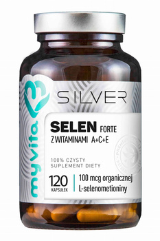 Silver Pure, Selen FORTE z wit. A+C+E, 120 kaps. vege - MyVita