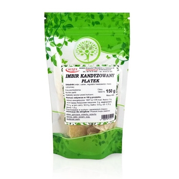 Imbir Kandyzowany Płatek, 150 g - Agnex