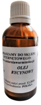 Olej Rycynowy Tłoczony na Zimno, 100 ml - Zielarnia Warmińska