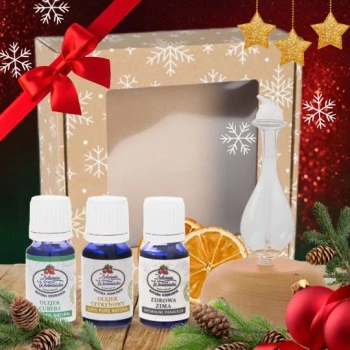 Dyfuzor + 3 olejki - cytrynowy, cubeba i ,,Zdrowa Zima” 10 ml - z możliwością personalizacji olejków