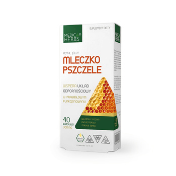 Mleczko Pszczele 300 mg, 40 kaps. - Medica Herbs