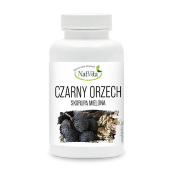 Czarny orzech skorupa mielona, 50 g - NatVita