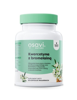 Kwercetyna z Bromelainą, 60 kaps. vege - Osavi