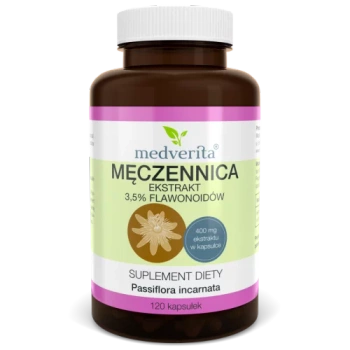 Męczennica, ekstrakt 3,5% flawonoidów, 120 kaps. - Medverita
