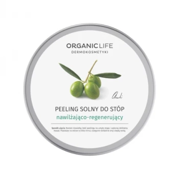 Peeling solny do stóp nawilżająco-regenerujący, 150 g - Organic Life