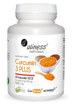 Curcumin 3 PLUS, 60 kaps. vege - Aliness