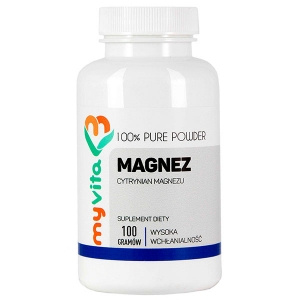 Magnez cytrynian magnezu proszek, 100 g - MyVita