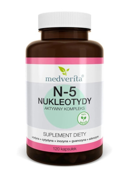 N-5 Nukleotydy, 120 kaps. vege - Medverita