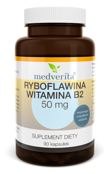 Ryboflawina Witamina B2 50 mg, 90 kaps. - Medverita