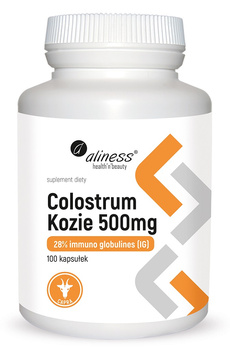 Colostrum Kozie 500 mg, 100 kaps. - Aliness