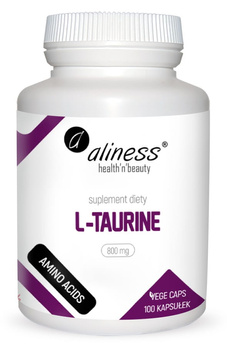 L-Taurine 800 mg, 100 kaps. vege - Aliness