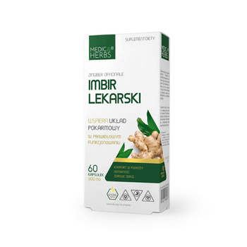 Imbir Lekarski 600 mg, 60 kaps. - Medica Herbs