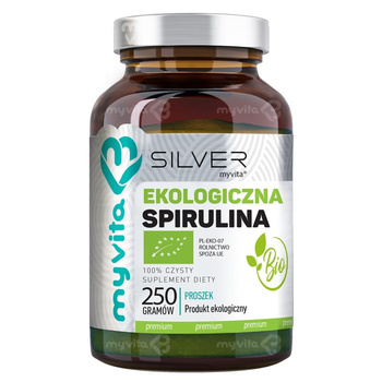 Silver Pure, Ekologiczna Spirulina proszek, 250 g - MyVita