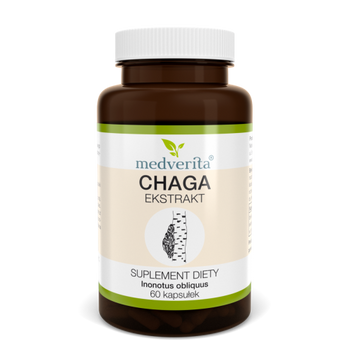 Chaga ekstrakt 500 mg, 60 kaps. - Medverita 