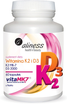 Witamina K2 i D3, 60 kaps. - Aliness