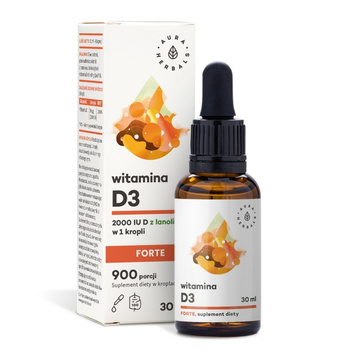 Witamina D3 Forte, 30 ml - Aura Herbals