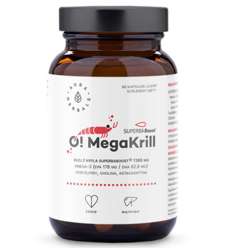 OMegaKrill, olej z kryla 1180 mg, 60 kaps. - Aura Herbals