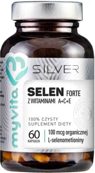 Silver Pure, Selen Forte Z Witaminami A+C+E, 60 kaps. vege - MyVita