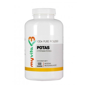 Potas cytrynian potasu proszek, 500 g - MyVita