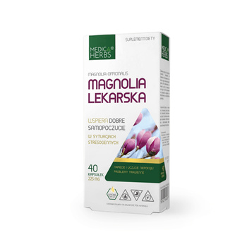 Magnolia Lekarska 225 mg, 40 kaps. - Medica Herbs 