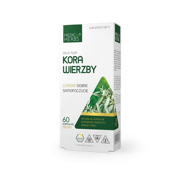 Kora Wierzby 550 mg, 60 kaps. - Medica Herbs 