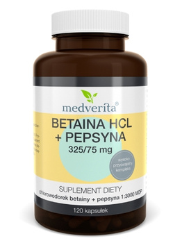 Betaina + Pepsyna, 120 kaps. - Medverita