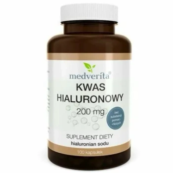 Kwas Hialuronowy 200 mg, 120 kaps. - Medverita 