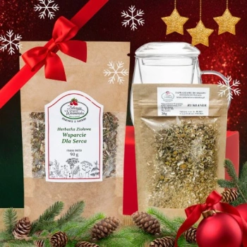 Zestaw Herbatka ziołowa ,,Wsparcie Dla Serca" + kubek z zaparzaczem + 20 g ziół GRATIS