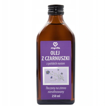 Olej z czarnuszki tłoczony na zimno, 250 ml - MyVita