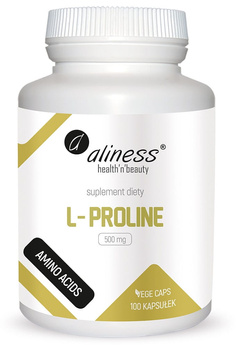 L-Proline 500 mg, 100 kaps. vege - Aliness