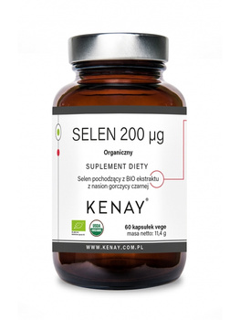 Selen 200 mcg, 60 kaps. vege - Kenay