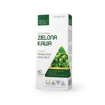 Zielona Kawa 550 mg, 60 kaps. - Medica Herbs