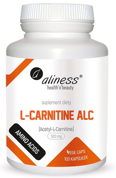 L-Carnitine ALC 500 mg, 100 kaps. vege - Aliness