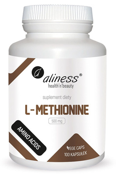 L-Methionine 500 mg, 100 kaps. vege - Aliness